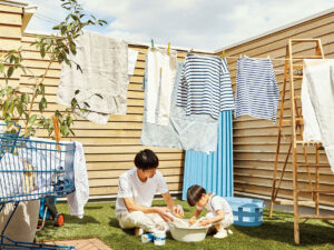 家事とDIYを楽しむ父と息子の休日 in ZERO-CUBE + SKY BALCONY